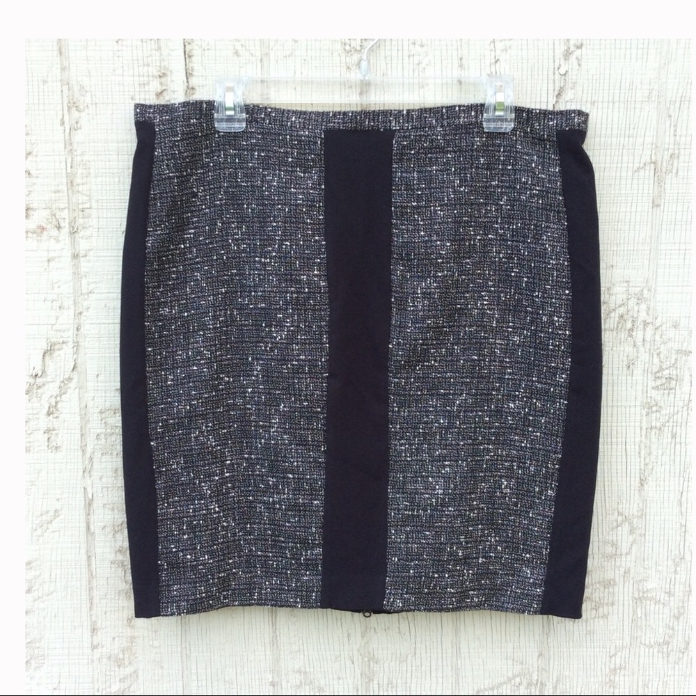 Narsisco Rodriguez color blocked tweed skirt